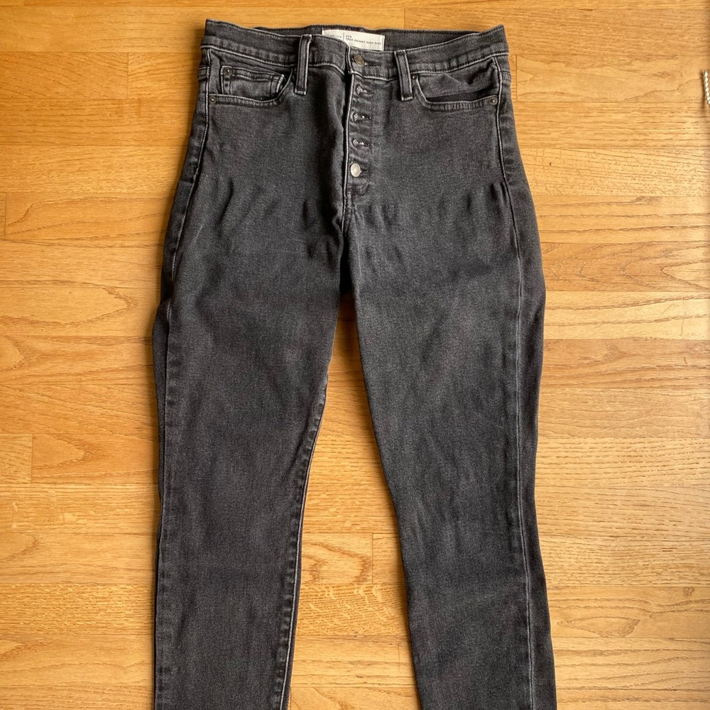 GAP High-waisted Black Jeans